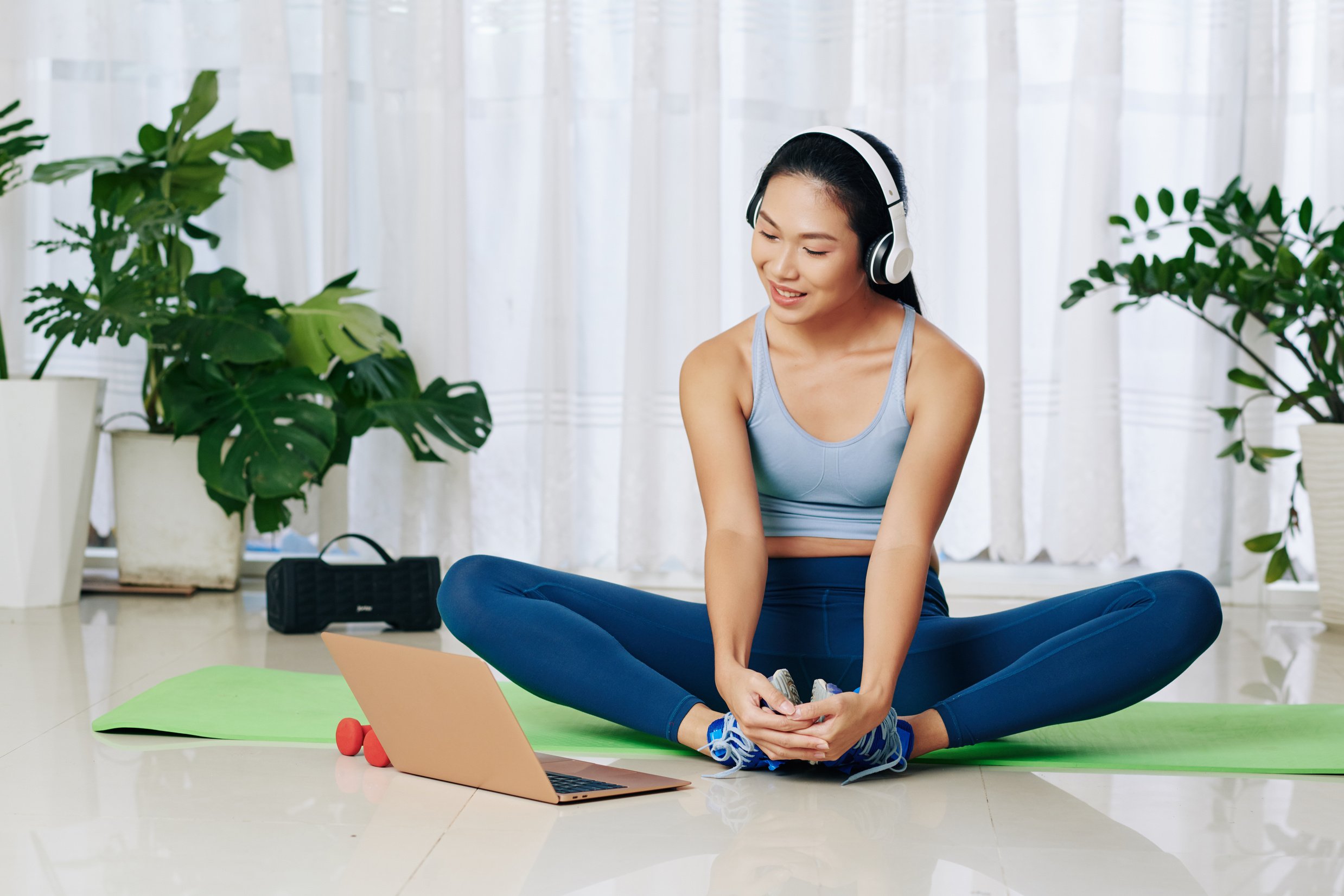 Woman Doing Butterfly Stretch